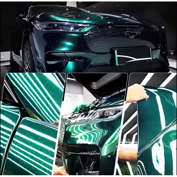 Metallic Green TPU PPF Glitter Car Wrap Film